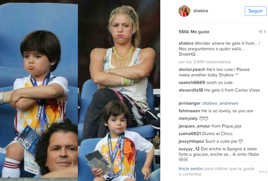 Instagram: @Shakira