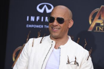 Vin Diesel arrives at the world premiere of "Avengers: Infinity War" on Monday, April 23, 2018, in Los Angeles. (Photo by Jordan Strauss/Invision/AP)